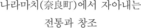 나라마치(奈良町)에서 자아내는 전통과 창조