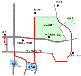 県庁バス停前スタートコース