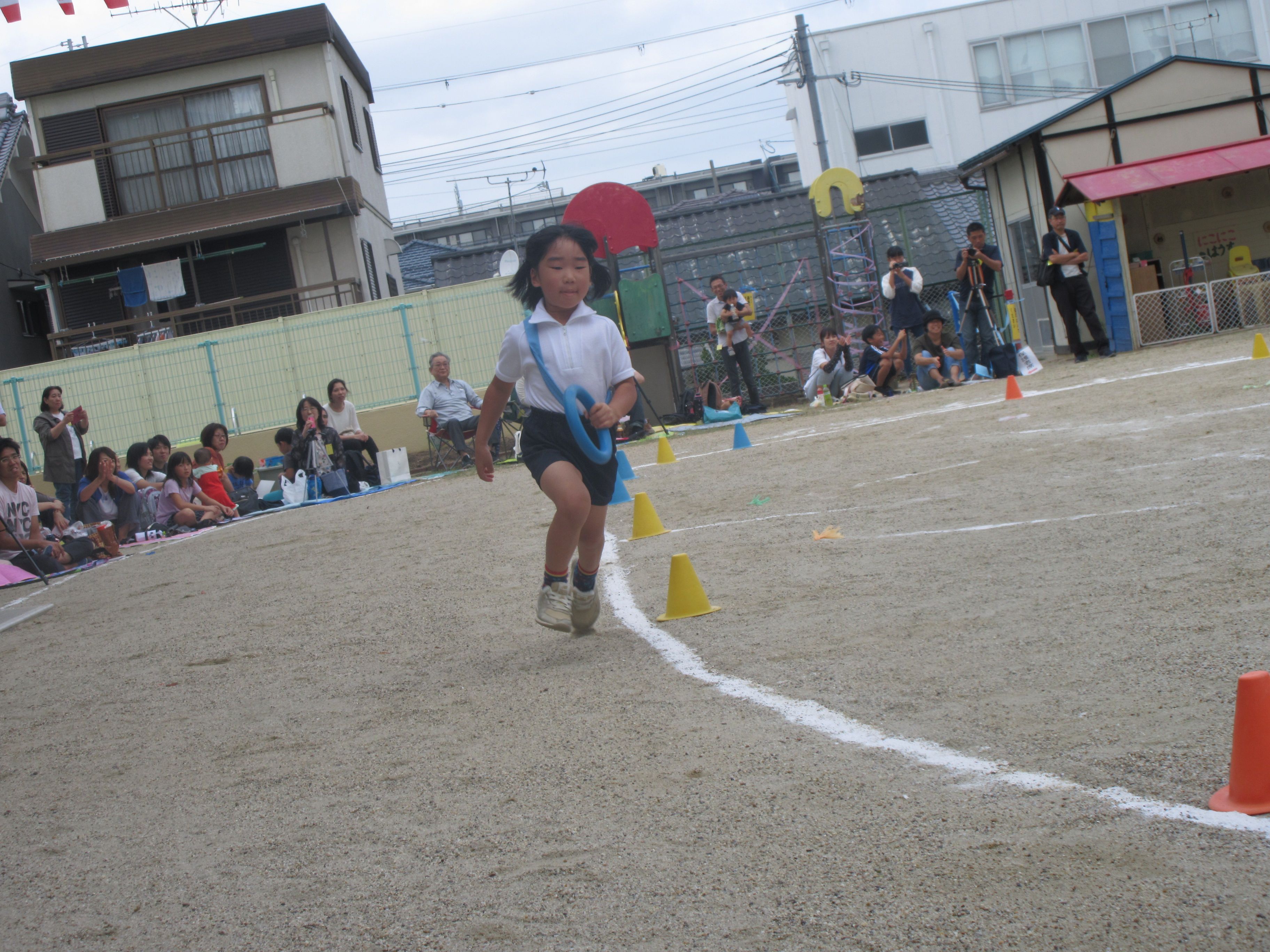 運動会　５歳児リレー