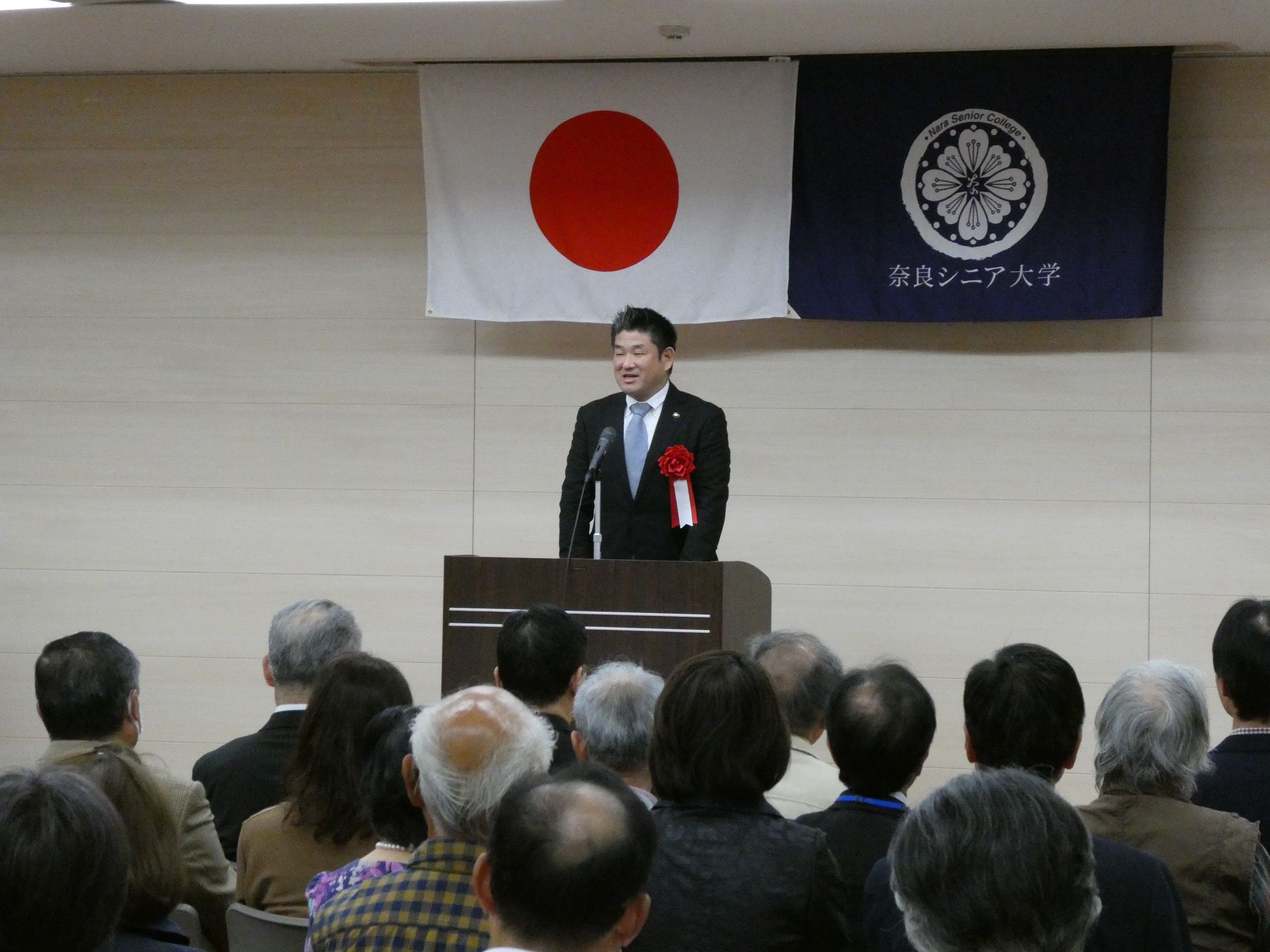 奈良シニア大学 平成30年度入学式の画像