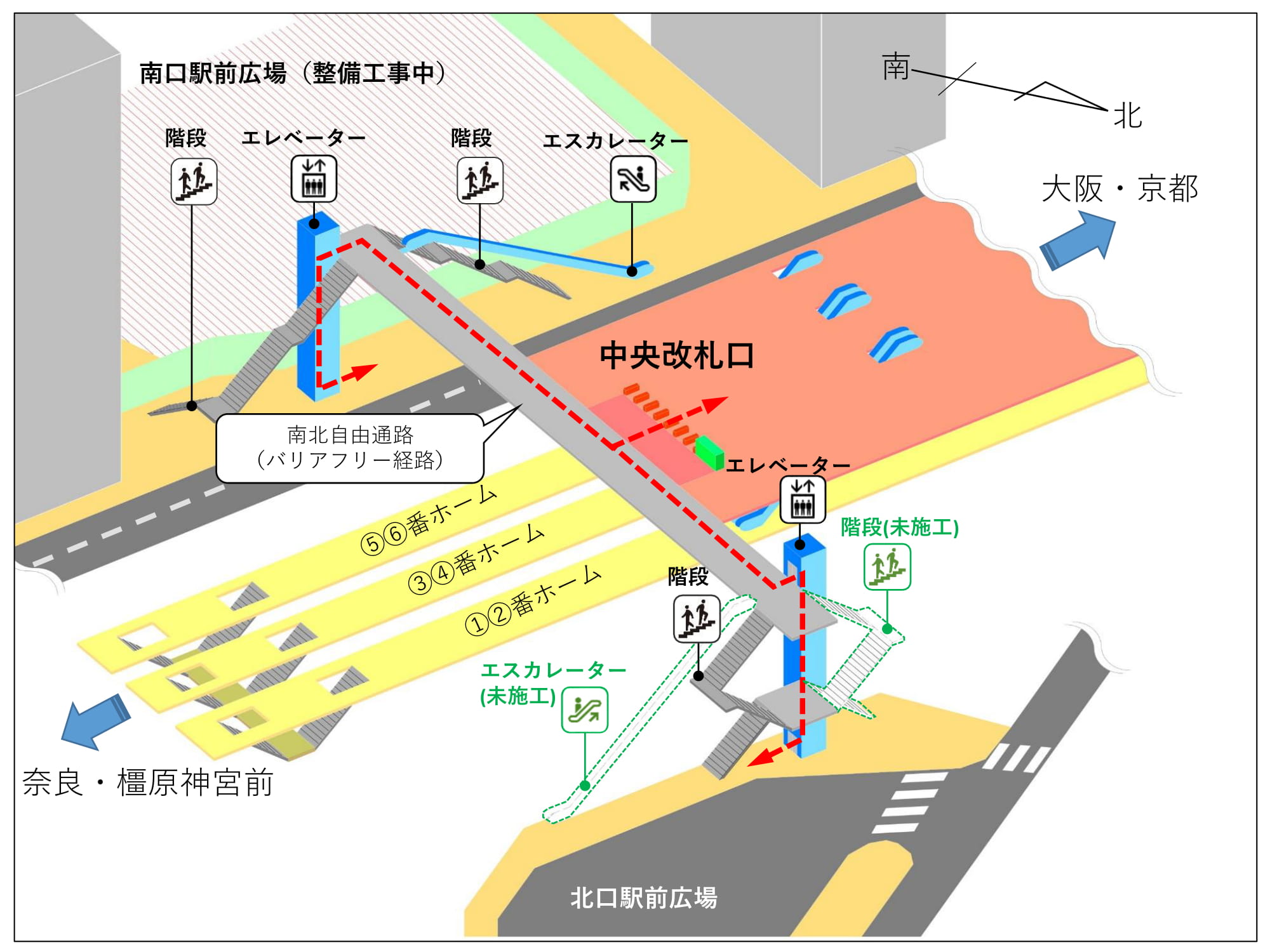 一部供用開始時の通行ルート