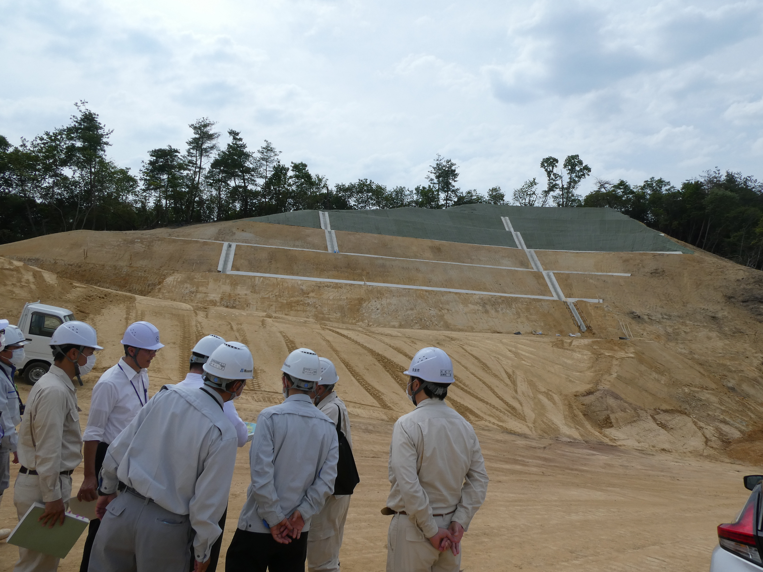 新斎苑建設現場の視察