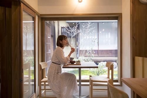 ならまち「西村邸」でのランチの様子