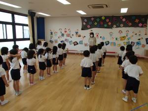 4歳児終業式をしました