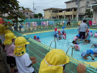 3歳児も応援しています