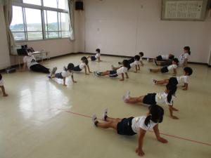 体幹を鍛えます