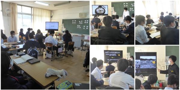 飛鳥中学校の授業の様子