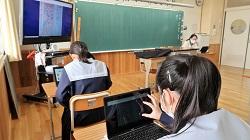 月ヶ瀬小中学校の授業の様子2