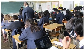 都南中学校の授業の様子2