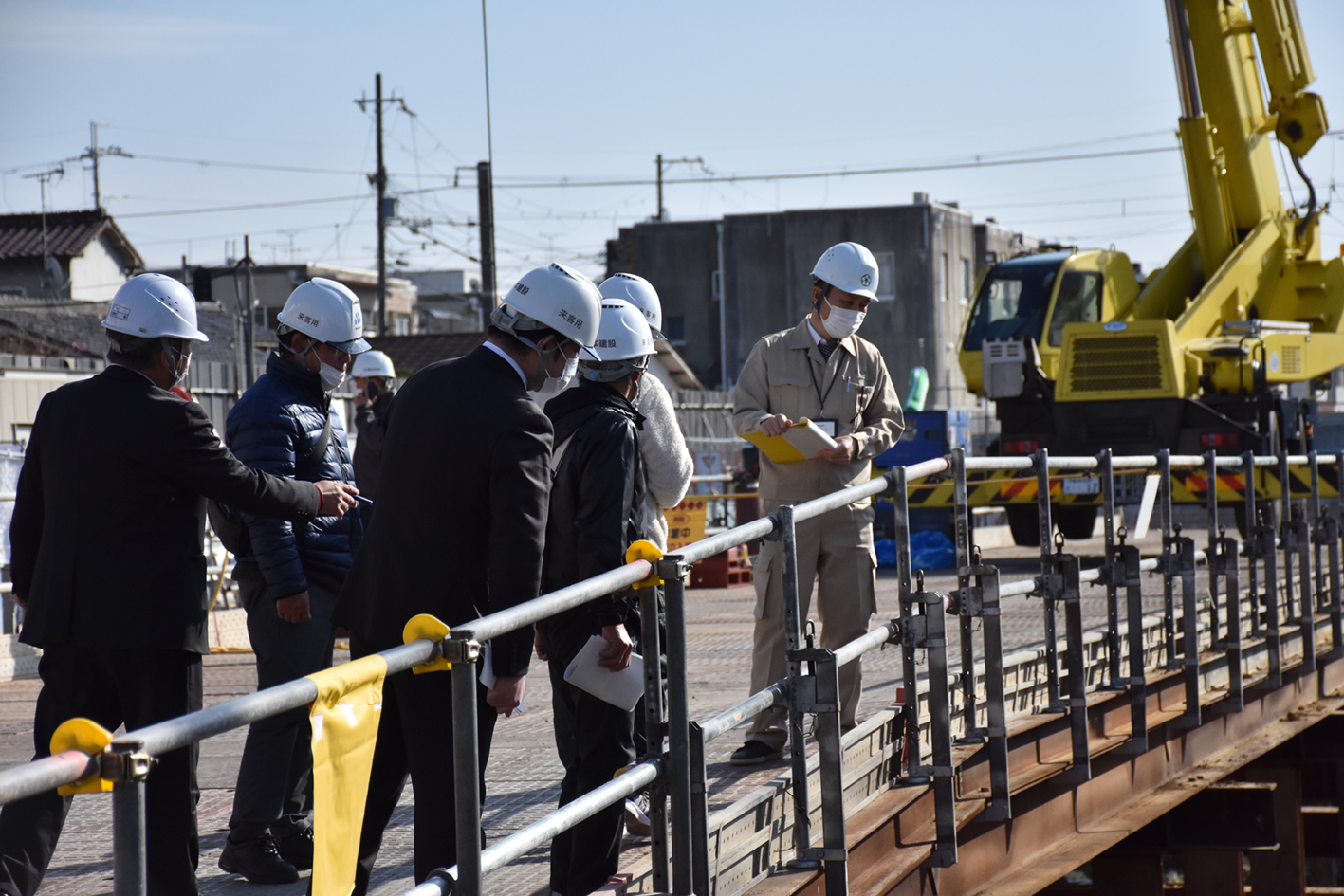 六条奈良阪線工事現場視察