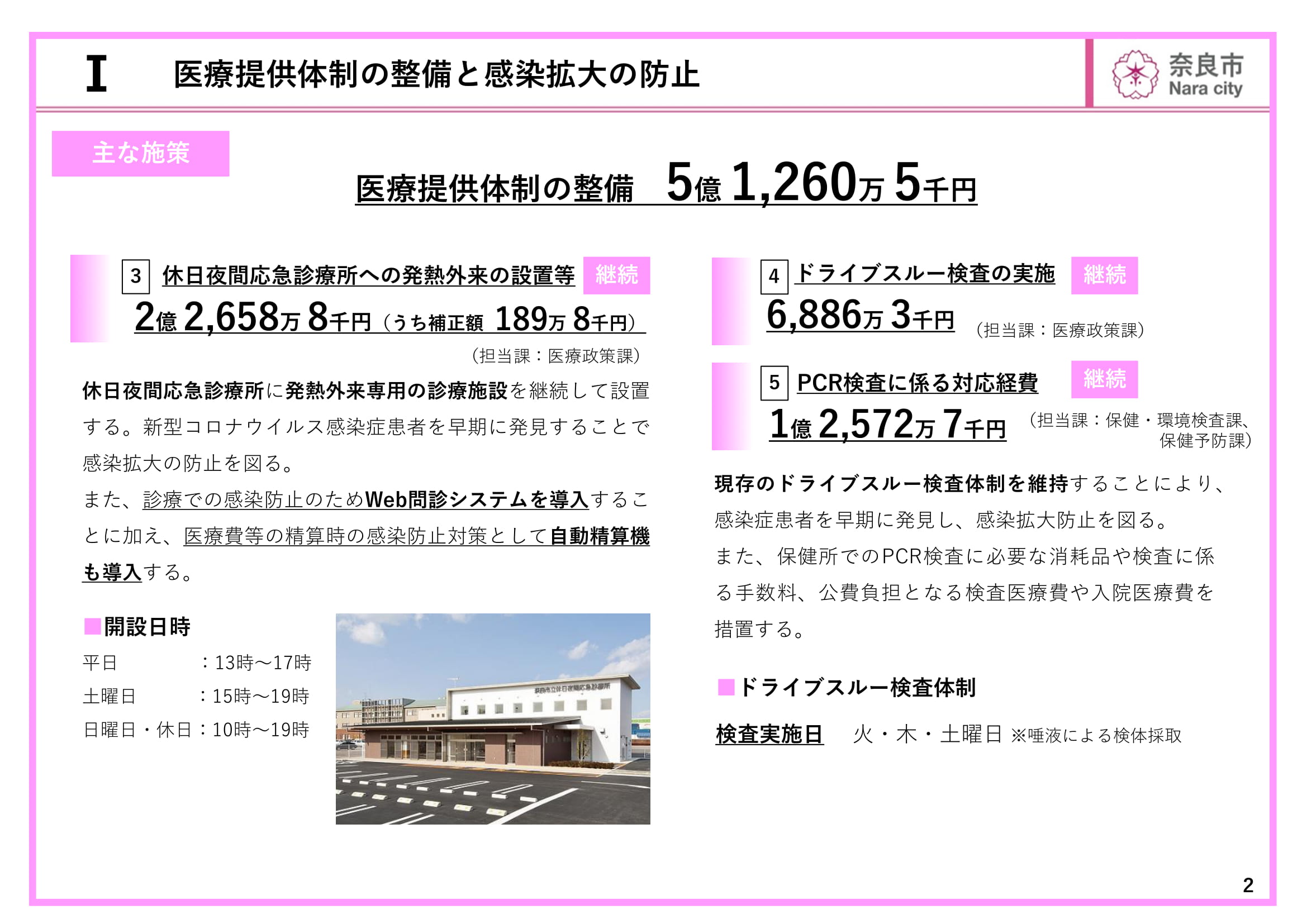 令和3年3月定例会 新型コロナウイルス感染症対応補正予算・当初予算（案）