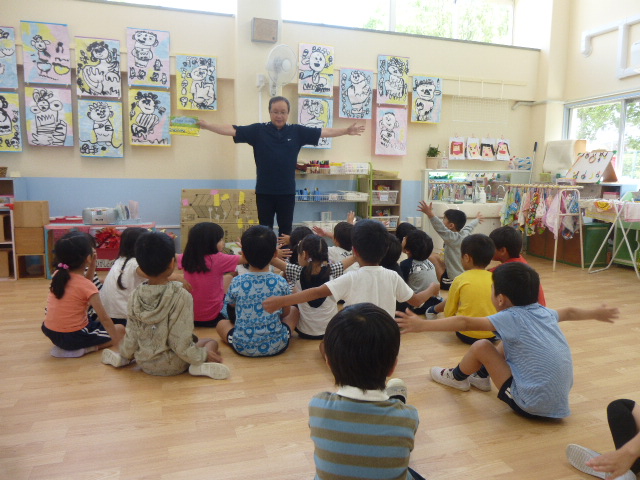 5歳児　英語で遊ぼう　いろいろな遊びをしました