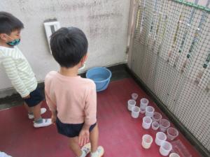 雨を集めているよ