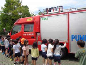 5歳　消防車