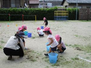 うさぎ組草引き