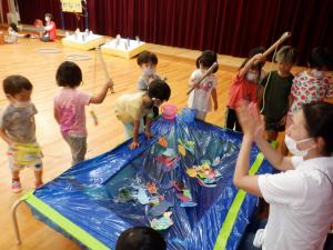 3歳児サマーフェスタごっこさかなつり