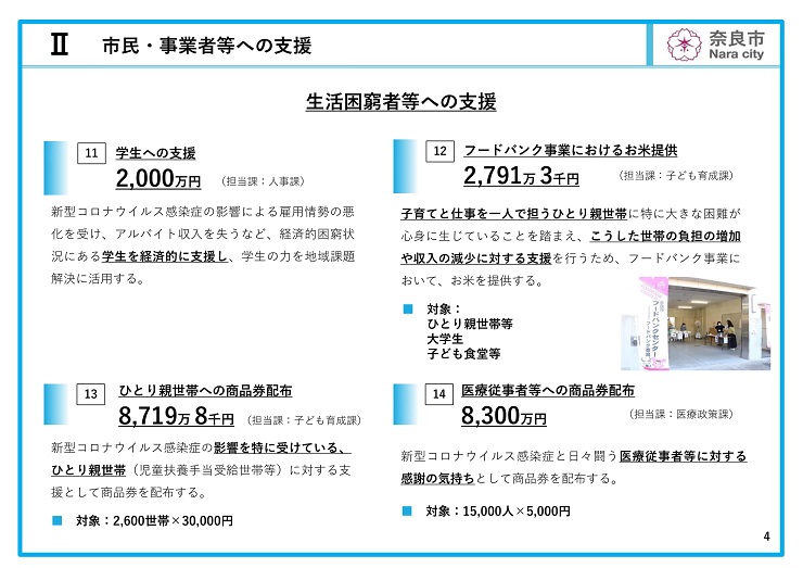 令和3年度 奈良市9月補正予算(案)説明資料