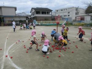 玉入れ負けないぞ