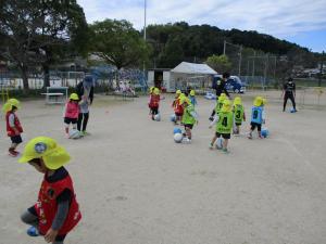 みかん組のサッカーの様子