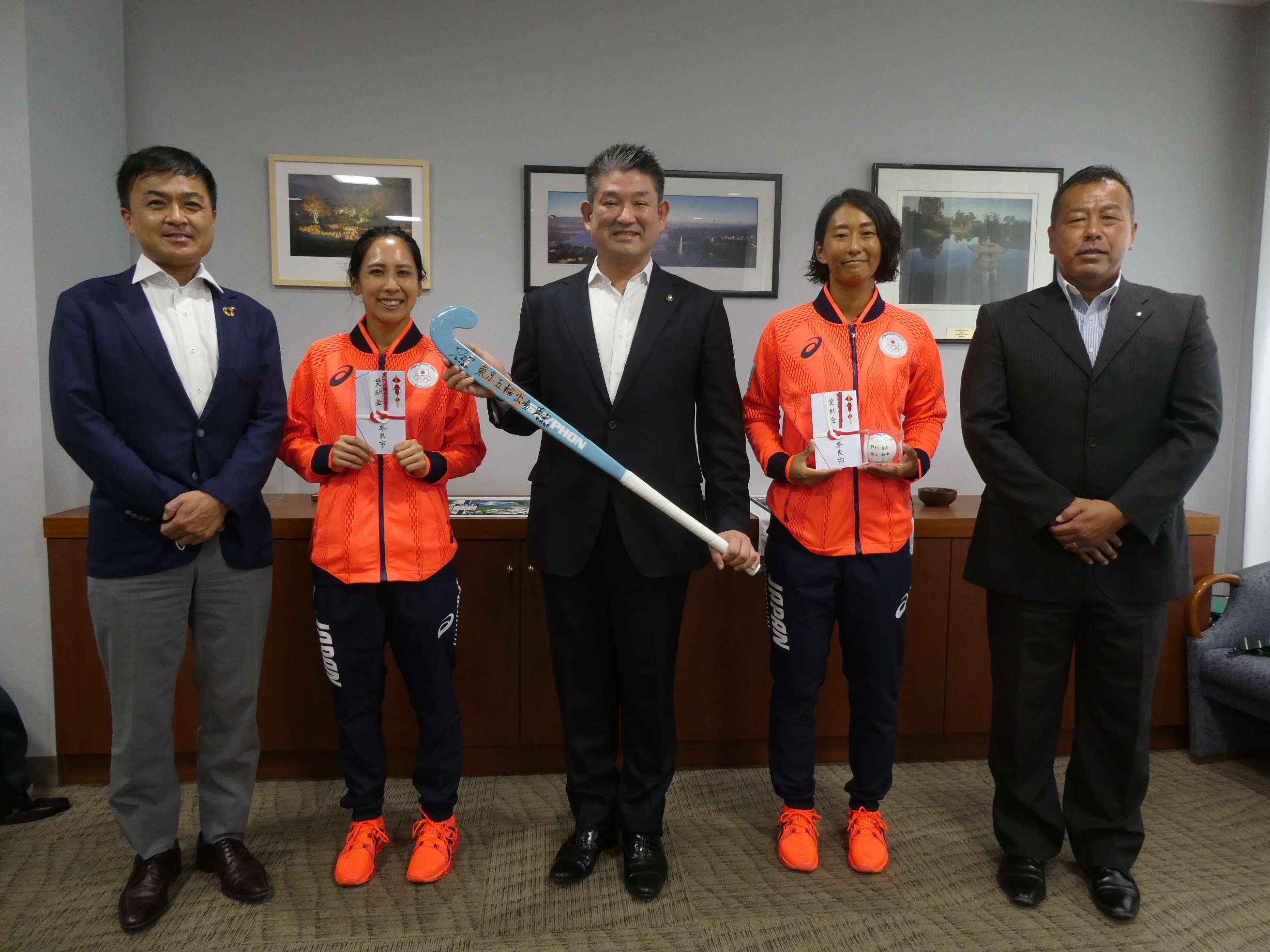 東京2020オリンピック女子ホッケー代表市長表敬訪問