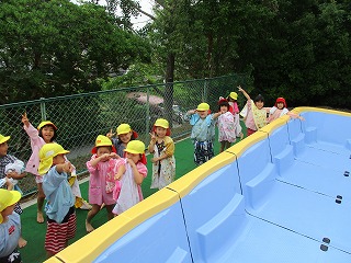きれいになって喜ぶ子ども達