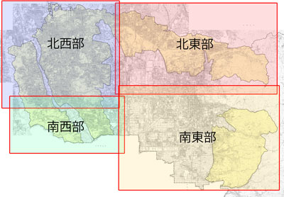 宅地造成等規制区域図（区分図）