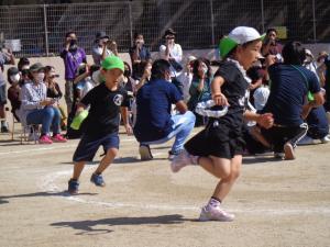 運動遊び参観（5歳児）リレー