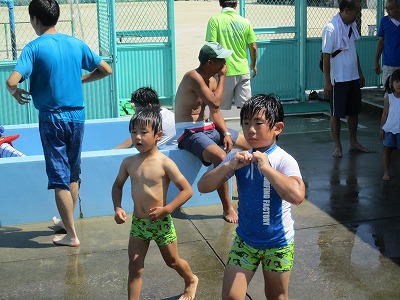 水遊びもしっかり楽しみましたねの画像1