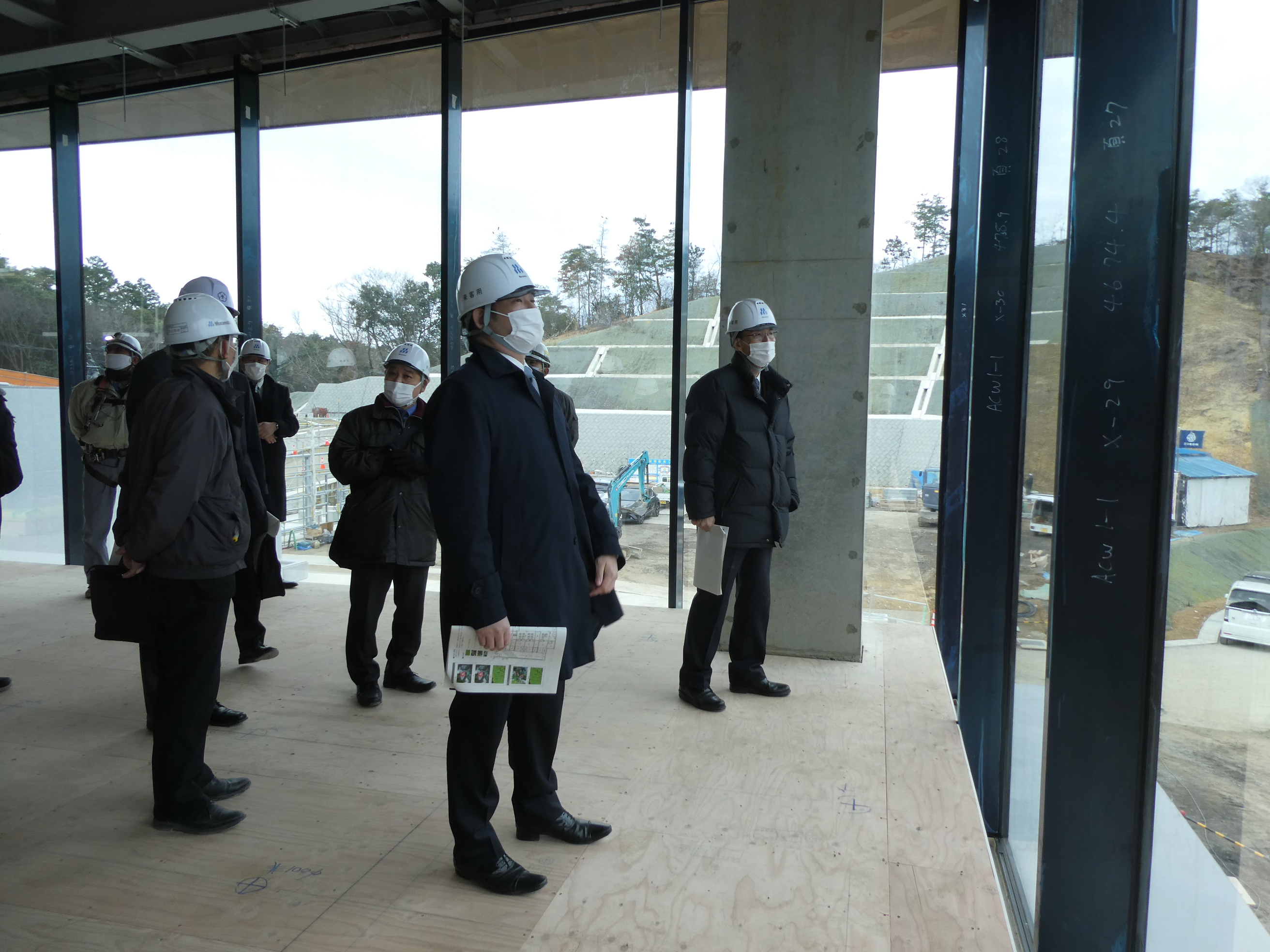 奈良市斎苑 旅立ちの杜 建設現場視察