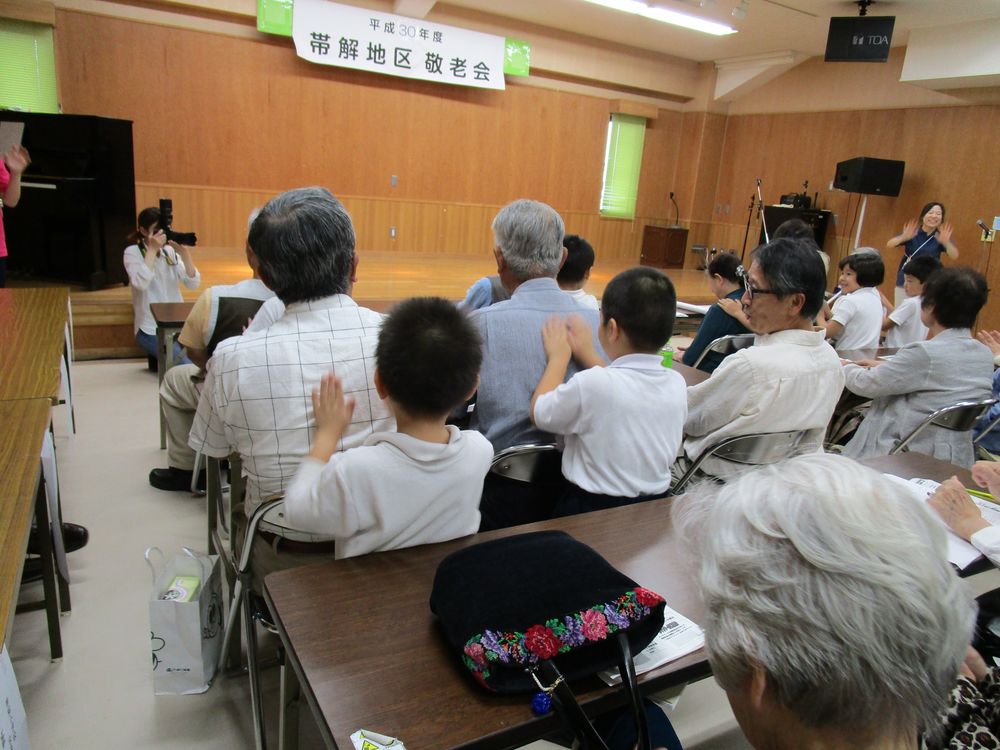 帯解地区の敬老会に参加しました。＜5歳児＞の画像4
