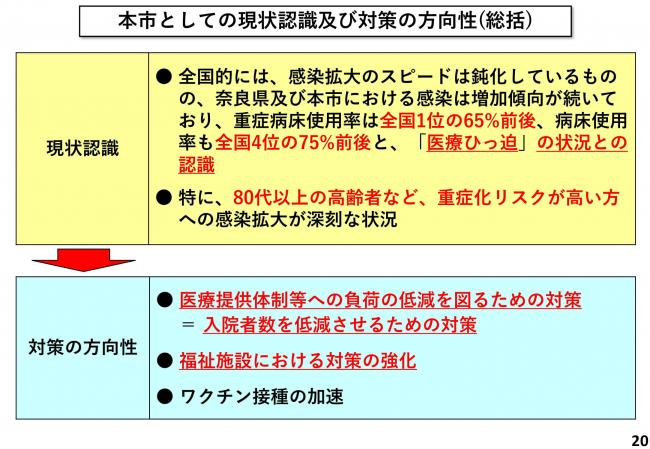 本市としての現状認識及び対策の方向性(総括)