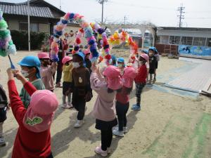 花道を歩く