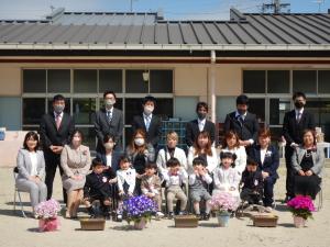 入園式集合写真