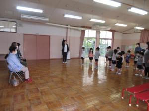 民生さんにお礼をいうところ