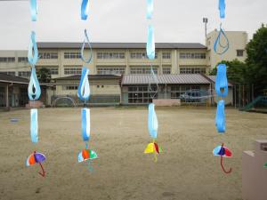 雨粒と傘