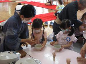 お茶を先生と一緒に