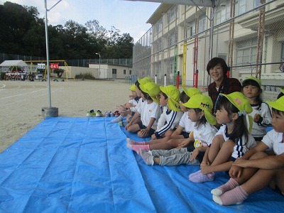 伏見南小学校運動会予行練習を見に行ったよ　10月17日(水曜日)の画像3