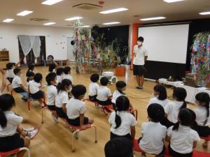笹飾りの由来を聞いています