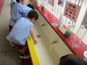 5歳児手洗い場