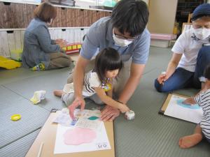 2歳児カレンダーづくり・6月