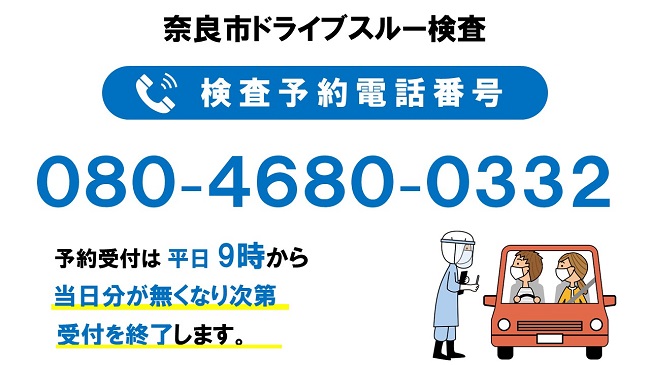 ドライブスルー検査予約電話番号