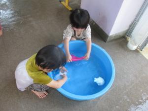 2歳水遊び