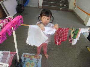 2歳児水遊び