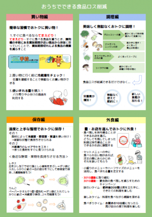 「おうちでできる食品ロス削減」