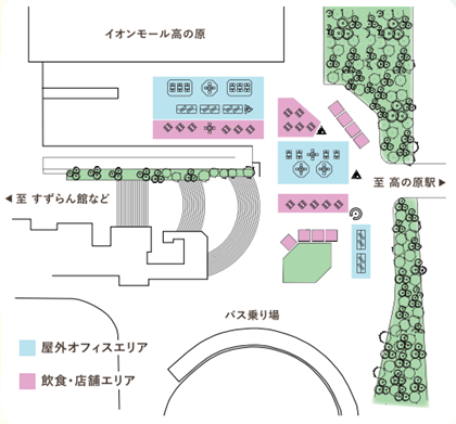 会場レイアウトの図