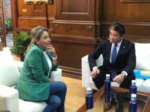 トレド市役所訪問の様子