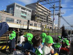 電車がみえました