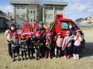 消防車と4歳児