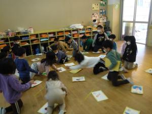 5歳児カルタ大会