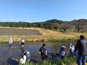 川のいきもの採取